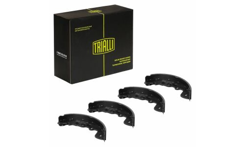 Колодки тормозные барабанные Trialli, комплект на ось (4 шт), арт. GF 2400