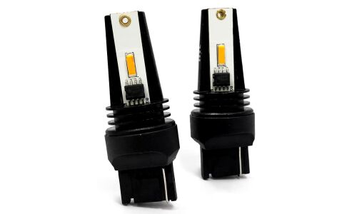 Лампы светодиодные HTL Base T20, 12V, 7W, 560lm, W21W, одноконтактные, оранжевый 2 шт