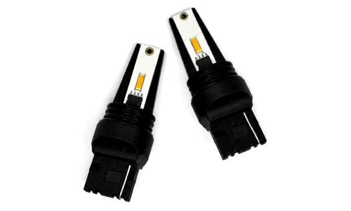 Лампы светодиодные HTL Base T20, 12V, 7W, 560lm, W21W, одноконтактные, оранжевый 2 шт
