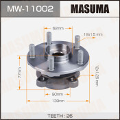 Ступица колеса Masuma, арт. MW-11002 Ступица колеса Masuma, арт. MW-11002