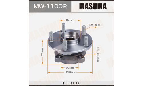 Ступица колеса Masuma, арт. MW-11002