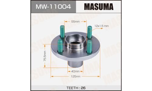 Ступица колеса Masuma, передняя, для Toyota Corolla, арт. MW-11004