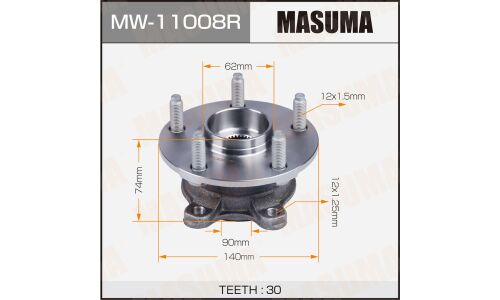 Ступица колеса Masuma, арт. MW-11008