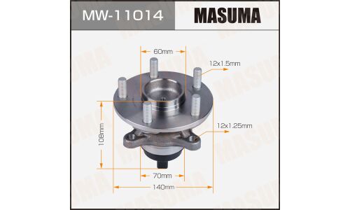 Ступица колеса Masuma, арт. MW-11014