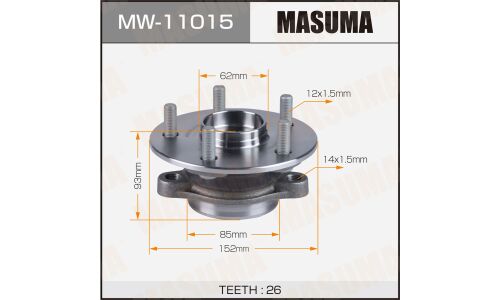 Ступица колеса Masuma, с ABS, задняя, для Toyota C-HR, арт. MW-11015