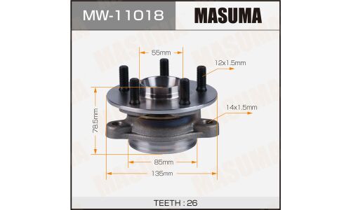 Ступица колеса Masuma, с ABS, передняя, для Toyota Prius, арт. MW-11018