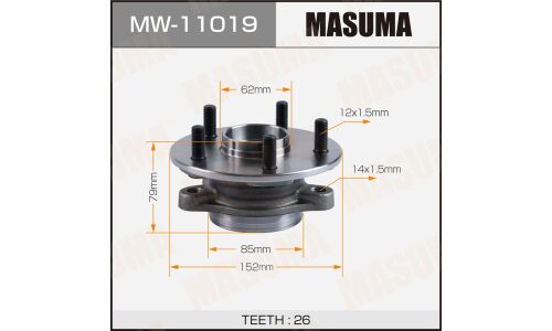 Ступица колеса Masuma, передняя, для Toyota C-HR, арт. MW-11019