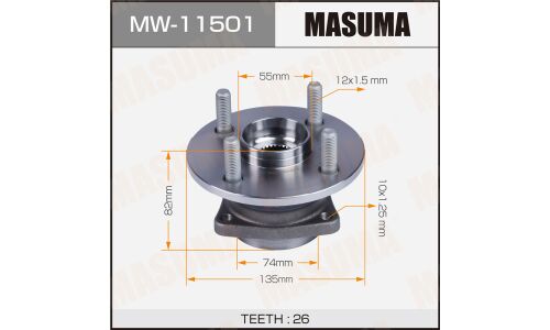 Ступица колеса Masuma, арт. MW-11501