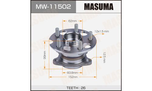 Ступица колеса Masuma, арт. MW-11502