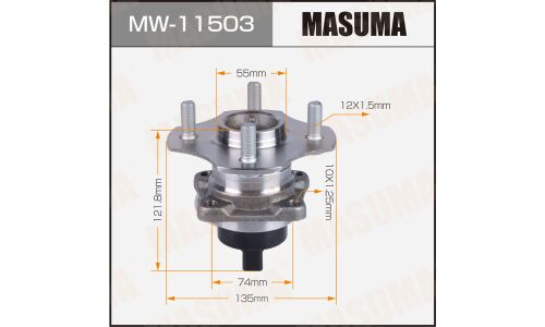 Ступица колеса Masuma, арт. MW-11503