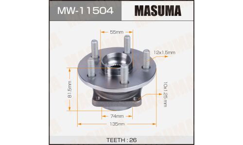 Ступица колеса Masuma, арт. MW-11504