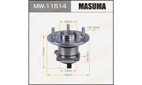 Ступица колеса Masuma, задняя, для Toyota Camry, арт. MW-11514