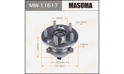 Ступица колеса Masuma, арт. MW-11517