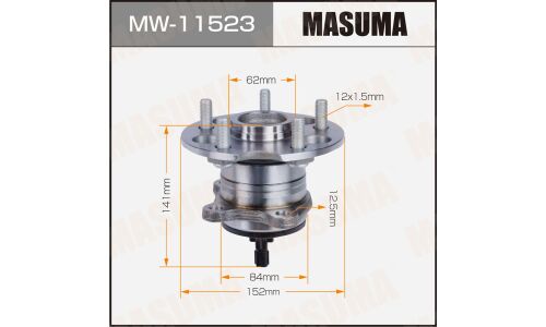 Ступица колеса Masuma, с ABS, задняя, для Toyota Venza, арт. MW-11523