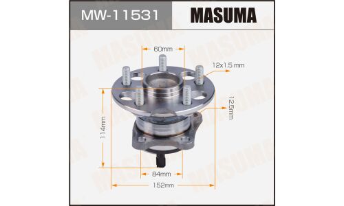 Ступица колеса Masuma, с ABS, задняя, для Toyota Venza, арт. MW-11531