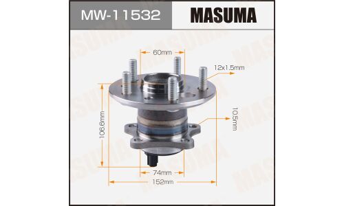 Ступица колеса Masuma, с ABS, задняя, для Toyota Camry, арт. MW-11532