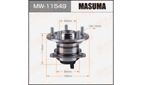 Ступица колеса Masuma, с ABS, задняя, для Toyota Harrier, арт. MW-11549