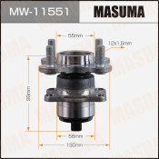 Ступица колеса Masuma, задняя, для Toyota Roomy, арт. MW-11551