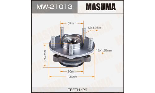 Ступица колеса Masuma, арт. MW-21013