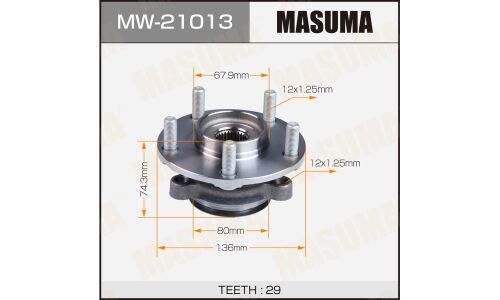 Ступица колеса Masuma, арт. MW-21013