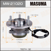 Ступица колеса Masuma, с ABS, передняя, для Nissan Patrol, арт. MW-21020