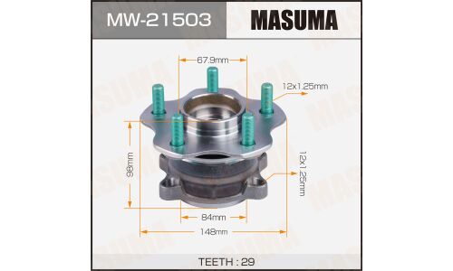 Ступица колеса Masuma, арт. MW-21503