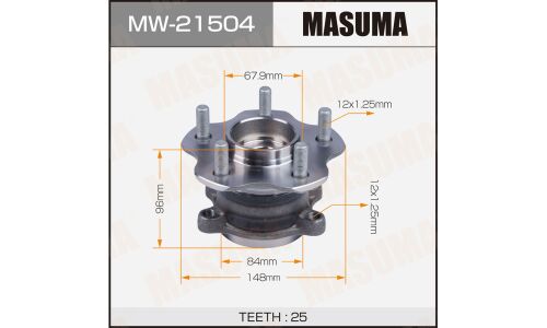 Ступица колеса Masuma, арт. MW-21504