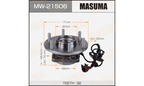 Ступица колеса Masuma, задняя, для Nissan Armada, арт. MW-21506