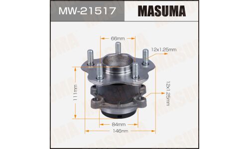 Ступица колеса Masuma, с ABS, арт. MW-21517