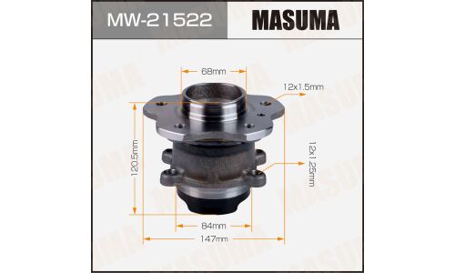 Ступица колеса Masuma, с ABS, арт. MW-21522