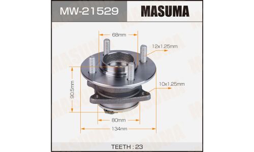 Ступица колеса Masuma, арт. MW-21529