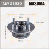 Ступица колеса Masuma, задняя, для Nissan AD, арт. MW-21530