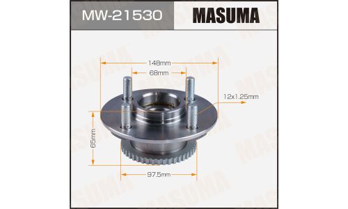 Ступица колеса Masuma, задняя, для Nissan AD, арт. MW-21530