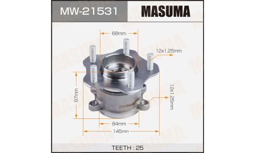 Ступица колеса Masuma, задняя, для Nissan X-Trail / Serena, арт. MW-21531