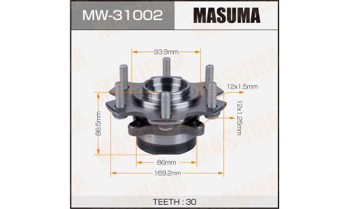 Ступица колеса Masuma, арт. MW-31002