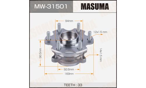 Ступица колеса Masuma, арт. MW-31501