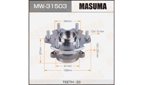 Ступица колеса Masuma, арт. MW-31503