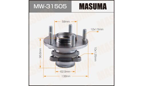 Ступица колеса Masuma, задняя, для Mitsubishi Galant, арт. MW-31505