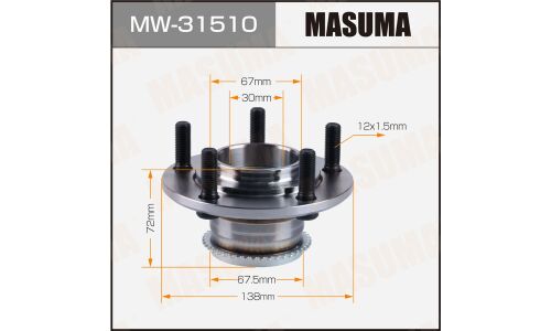 Ступица колеса Masuma, с ABS, задняя, для Mitsubishi Airtrek, арт. MW-31510