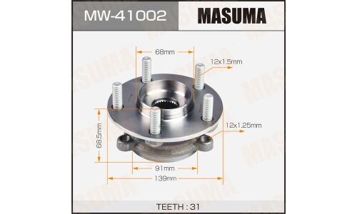Ступица колеса Masuma, с ABS, передняя, для Mazda CX-5, арт. MW-41002