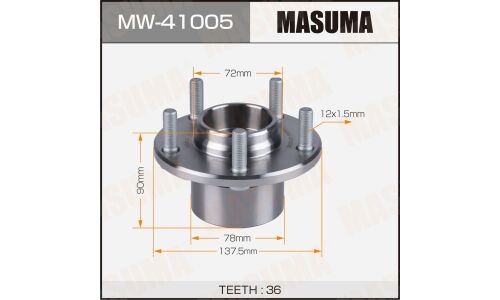 Ступица колеса Masuma, передняя, для Mazda 3, арт. MW-41005