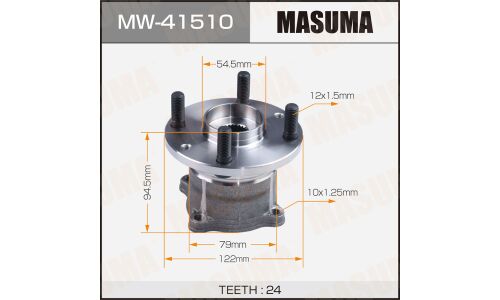 Ступица колеса Masuma, задняя, для Mazda Demio, арт. MW-41510