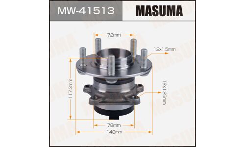 Ступица колеса Masuma, с ABS, задняя, для Mazda 6 / CX-7, арт. MW-41513