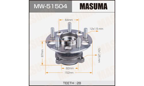 Ступица колеса Masuma, арт. MW-51504