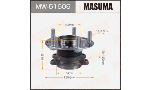 Ступица колеса Masuma, задняя, для Honda Accord, арт. MW-51505