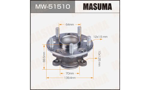Ступица колеса Masuma, с ABS, арт. MW-51510