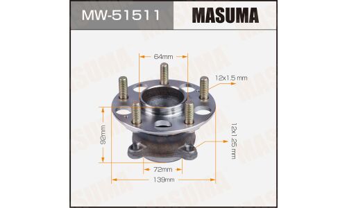 Ступичный узел MASUMA rear ACCORD 13- (with ABS)