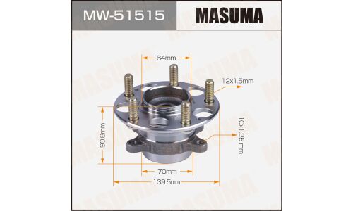 Ступица колеса Masuma, с ABS, задняя, для Honda Civic, арт. MW-51515
