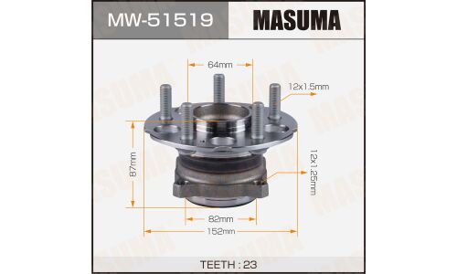 Ступица колеса Masuma, задняя, для Honda CR-V, арт. MW-51519