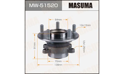 Ступица колеса Masuma, задняя, для Honda Insight, арт. MW-51520